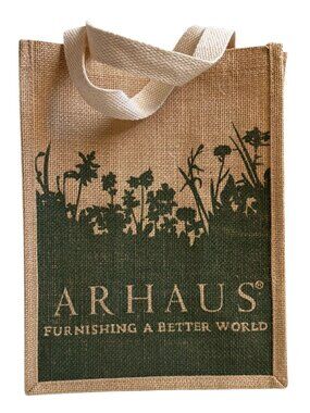 ARHAUS Jute Reusable Tote Bag